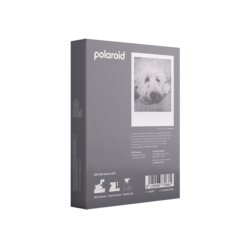 Касета Polaroid 600. Чорно-біла