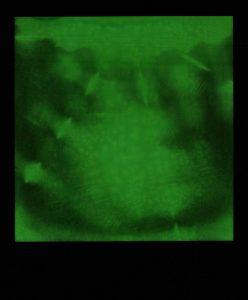 Касета Polaroid 600, Чорна рамка, Зелений Дуохром
