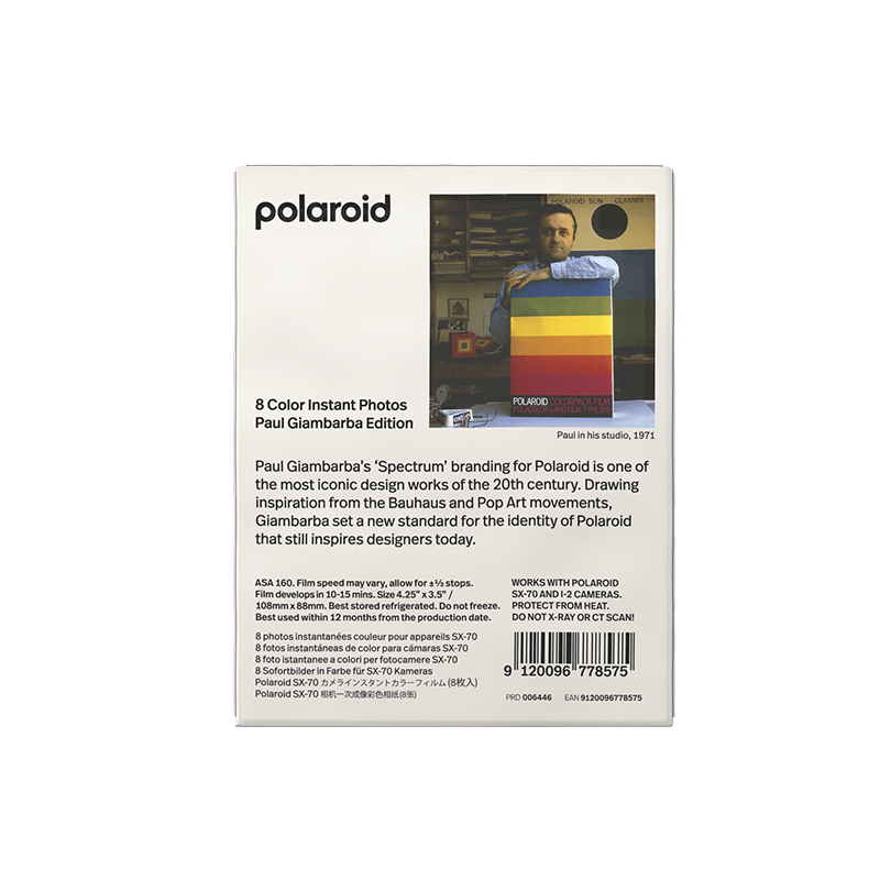 Касета Polaroid SX-70. Paul Giambarba Edition